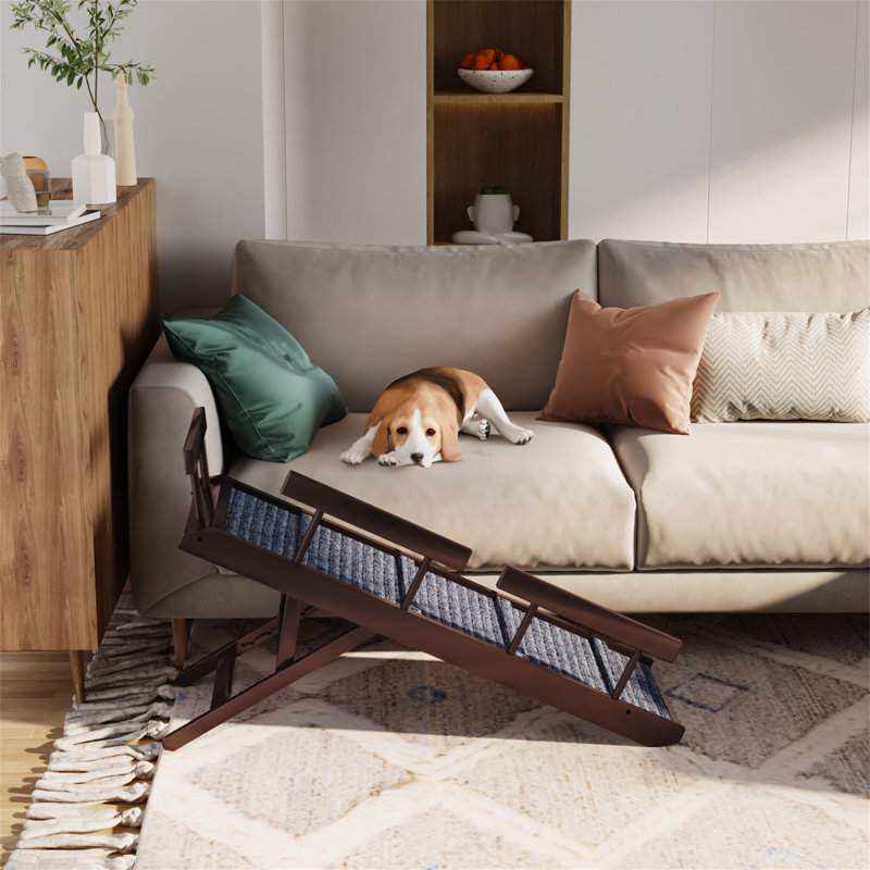 Tucker Murphy Pet™ Wooden Adjustable Dog Ramp With Rails Wayfair